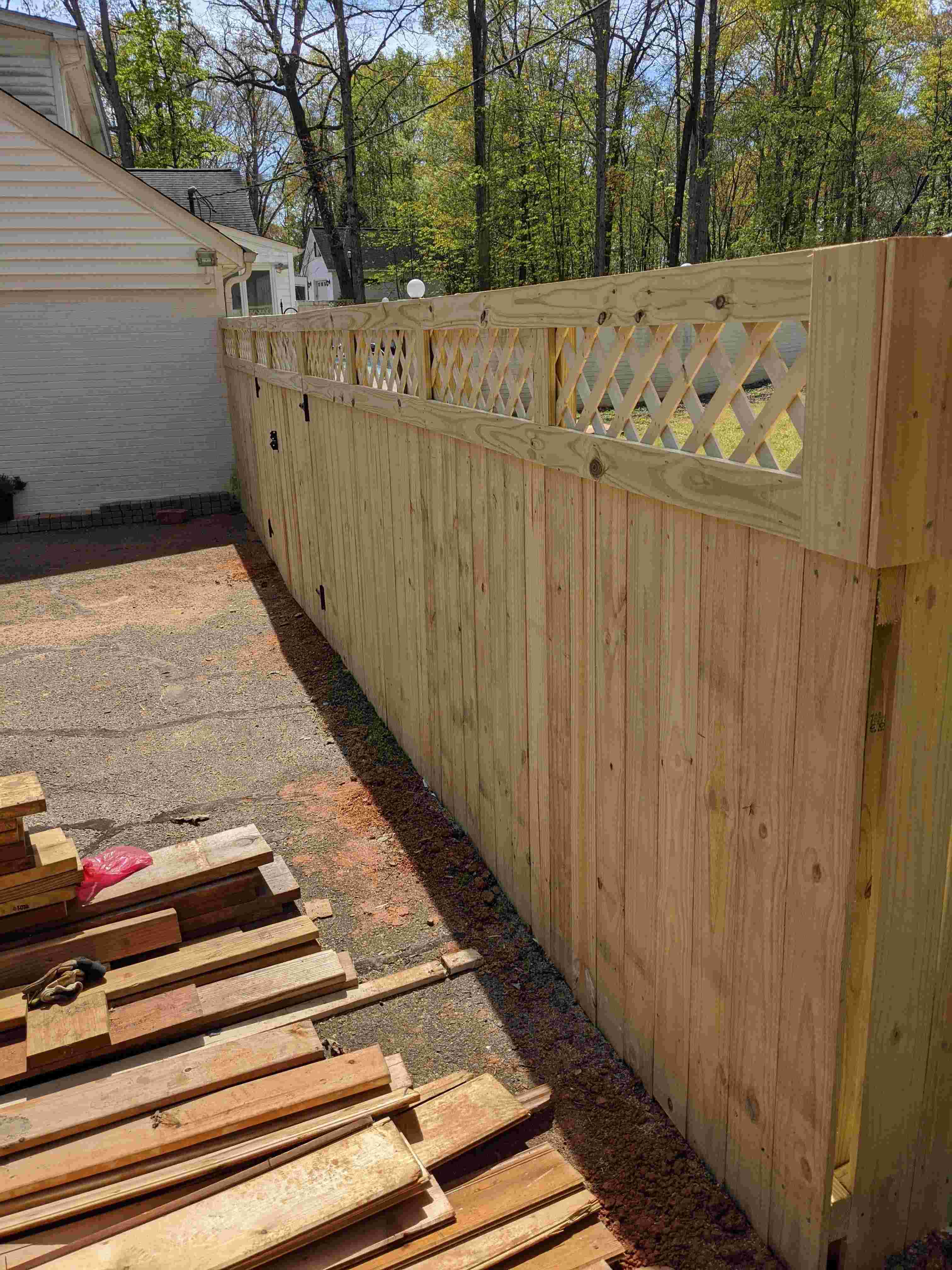 Vinyl Privacy Fence Detail