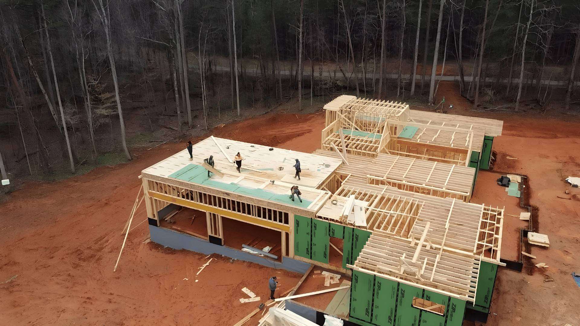 Custom Home Framing Lake Norman